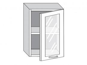 1.50.3 Шкаф настенный (h=720) на 500мм с 1-ой стекл. дверцей в Нытве - nytva.magazin-mebel74.ru | фото