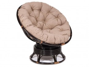 Кресло-качалка Papasan w 23/01 B с подушкой Antique brown, экошерсть Коричневый в Нытве - nytva.magazin-mebel74.ru | фото