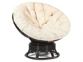 Кресло-качалка Papasan w 23/01 B с подушкой Antique brown, ткань Старт в Нытве - nytva.magazin-mebel74.ru | фото