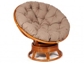 Кресло-качалка Papasan w 23/01 B с подушкой Cognac, экошерсть Коричневый в Нытве - nytva.magazin-mebel74.ru | фото