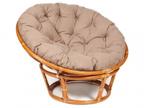 Кресло Papasan 23/01 W с подушкой Cognac, экошерсть Коричневый в Нытве - nytva.magazin-mebel74.ru | фото