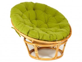 Кресло Papasan 23/01 W с подушкой Honey, флок Олива в Нытве - nytva.magazin-mebel74.ru | фото