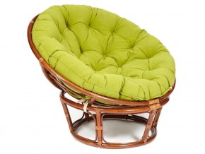 Кресло Papasan 23/01 W с подушкой Pecan, флок Олива в Нытве - nytva.magazin-mebel74.ru | фото